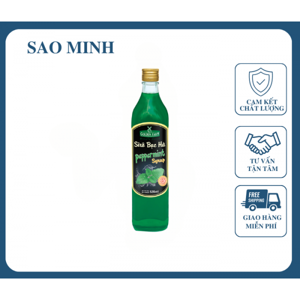 Syrup Bạc Hà- Golden Farm 520ml